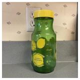 Vintage Green Glass Lemon Juice Carafe