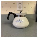 Corning Ware Corn Flower Blue Coffee Pot P104 Corning Ware Corn Flower Blue Coffee Pot P104