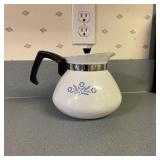 Corning Ware Corn Flower Blue Coffee Pot P104