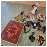 Stained Glass w/ Tile Trivet Stained Glass w/ Tile Trivet
