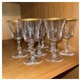 8 Gold Rimmed Sweet Wine Glasses 8 Gold Rimmed Sweet Wine Glasses