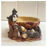Resin Squirrel Bowl Resin Squirrel Bowl