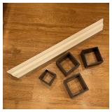Lot of 5 Decorative Wall Shelves Lot of 5 Decorative Wall Shelves