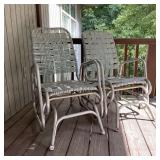 Vintage Aluminum Glider Style Lawn Chairs Vintage Aluminum Glider Style Lawn Chairs