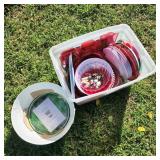 Wave Water Cooler & Christmas Plates Wave Water Cooler & Christmas Plates