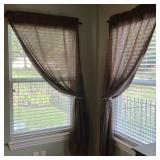 Set of 3 Window Drapes