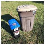 Trash Can & Kingsford Charcoal Kaddy Trash Can & Kingsford Charcoal Kaddy