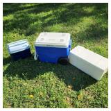 Lot of 3 Coolers