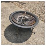 Outside Metal Fire Pit w/Cover