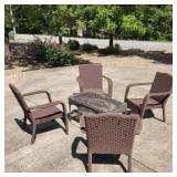 Woven Outside Patio Set