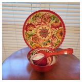 Fiesta Style Bowls & Plate Combo Lot