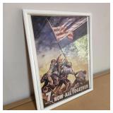7th War Loan Military Framed Poster 7th War Loan Military Framed Poster