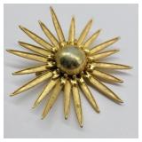 Mid-Century Starburst Brooch