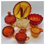 Lot of Vintage Amberina Style Glass Lot of Vintage Amberina Style Glass