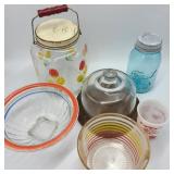 Lot of Vintage Kitchen Glass w/ Ball Jar