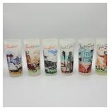 Set of 6 Frosted Wild West Glasses