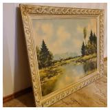 Vintage Valley Reflection Scene Vintage Valley Reflection Scene