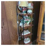 Modern Narrow Shelf Full of Ceramics