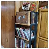 Shelf w/ Breadbox & Cookbooks