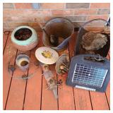Lot w/ Planters, Ash Bucket, & Patriot Charger Lot w/ Planters, Ash Bucket, & Patriot Charger