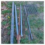 Lot of Assorted Metal, Pipe, & Rebar w/ T-Post Lot of Assorted Metal, Pipe, & Rebar w/ T-Post
