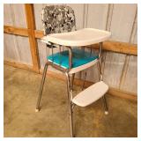 Retro High Chair w/ Enamel Tray