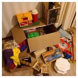 Large Lot of Toys, Vintage Board Games, & More