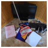 Lot w/ Monitor, Paper, & Envelopes Lot w/ Monitor, Paper, & Envelopes