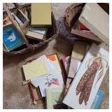 Lot of Vintage Holiday Cards w/ Baskets