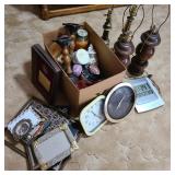 Large Household Lot w/ Box of Candles & Lamps Large Household Lot w/ Box of Candles & Lamps