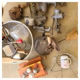 Lot of Vintage Kitchenware w/ Food Choppers Lot of Vintage Kitchenware w/ Food Choppers