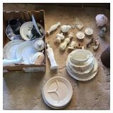 Lot of Misc. Ceramics w/ Divider Plate Lot of Misc. Ceramics w/ Divider Plate