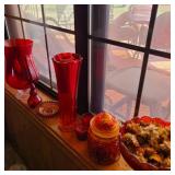 Lot of Red / Orange Glass Lot of Red / Orange Glass