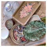 Lot of Vintage Platters w/ Ashtray Lot of Vintage Platters w/ Ashtray