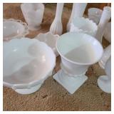 Lot of Milk Glass