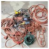 Large Pile of Extension Cords & Scrap Copper