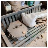 Old Wooden Porch Swing w/ Pressure Cookers Old Wooden Porch Swing w/ Pressure Cookers