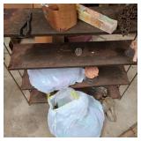 Four Tier Metal Shelf & Contents w/ Chain Four Tier Metal Shelf & Contents w/ Chain