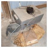 Rolling Pine Box w/ Sledge & Baling Twine Rolling Pine Box w/ Sledge & Baling Twine