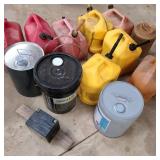 Lot of Diesel, Gas, Hydraulic Fluid, & Kerosene Lot of Diesel, Gas, Hydraulic Fluid, & Kerosene