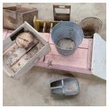 Large Lot of Primitives w/ Pink Box & Scale Large Lot of Primitives w/ Pink Box & Scale