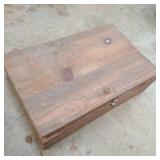 Large Hinged Pine Box