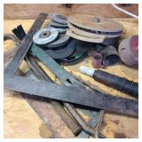 Lot of Tools w/ Grinding Wheels & Squares Lot of Tools w/ Grinding Wheels & Squares