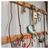 Wall of Tools w/ Jump Cables & Pitchfork Wall of Tools w/ Jump Cables & Pitchfork