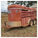 1992 W-W Bumper Pull Stock Trailer 1992 W-W Bumper Pull Stock Trailer