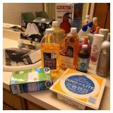 Lot of Household w/ Fire Extinguisher on Counter Lot of Household w/ Fire Extinguisher on Counter