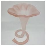 Frosted Pink Art Noveau Style Vase Frosted Pink Art Noveau Style Vase