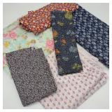 Lot of Floral Motif Fabric w/ El Dorado Prints Lot of Floral Motif Fabric w/ El Dorado Prints