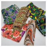 Lot of Vintage Psychedellic Fabric Lot of Vintage Psychedellic Fabric