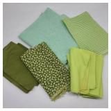 Lot of Vintage Green Palette Fabric Lot of Vintage Green Palette Fabric